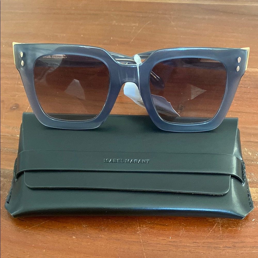 Isabel Marant Eyewear logo-plaque square-frame sunglasses - Picture 4 of 14